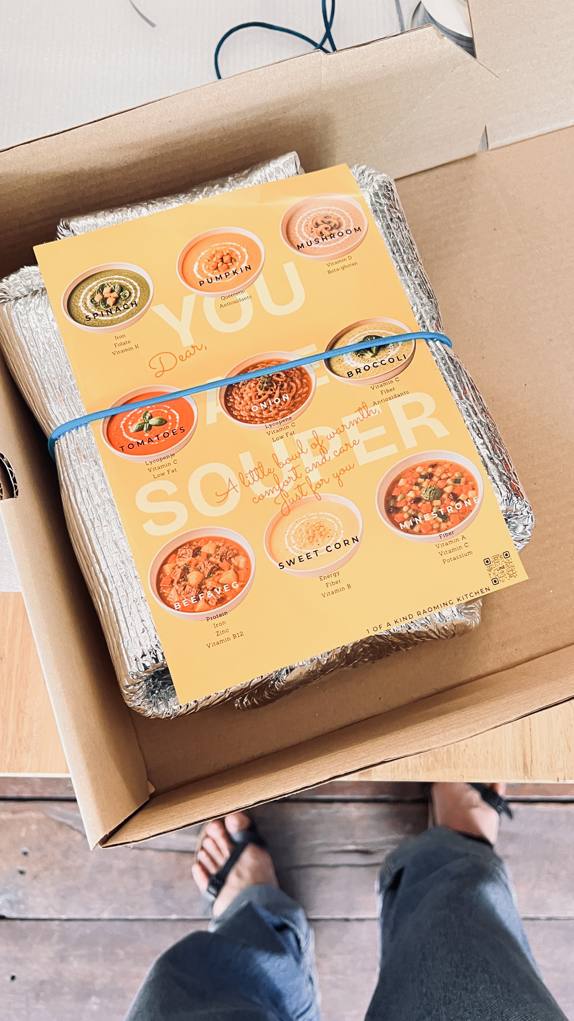 Gift box set for 8 soups